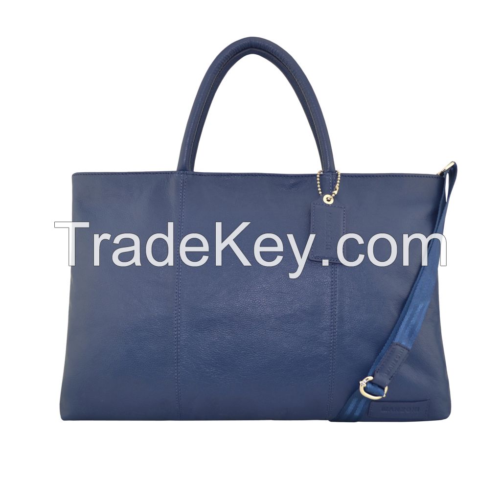 Womens Genuine Leather Folio Handbag