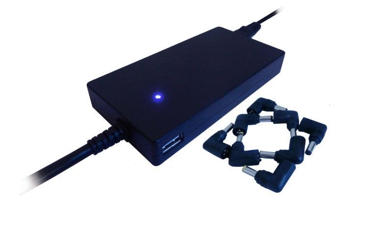 70W Ultra-slim Universal Power Supply/Notebook Adapter/Charger, USB, LED, Connector can be customized