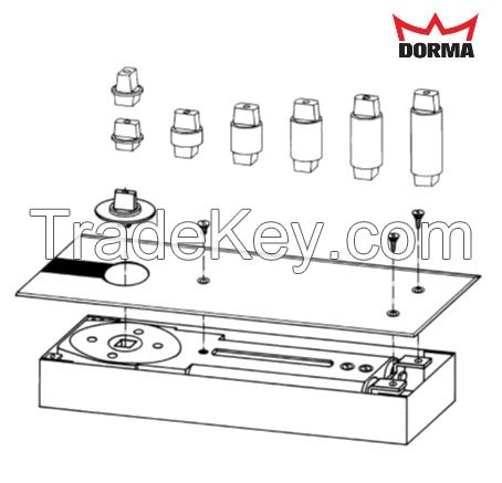 DORMA Floor Spring BTS 84 [EN3 HO with 8410 SS Cover]