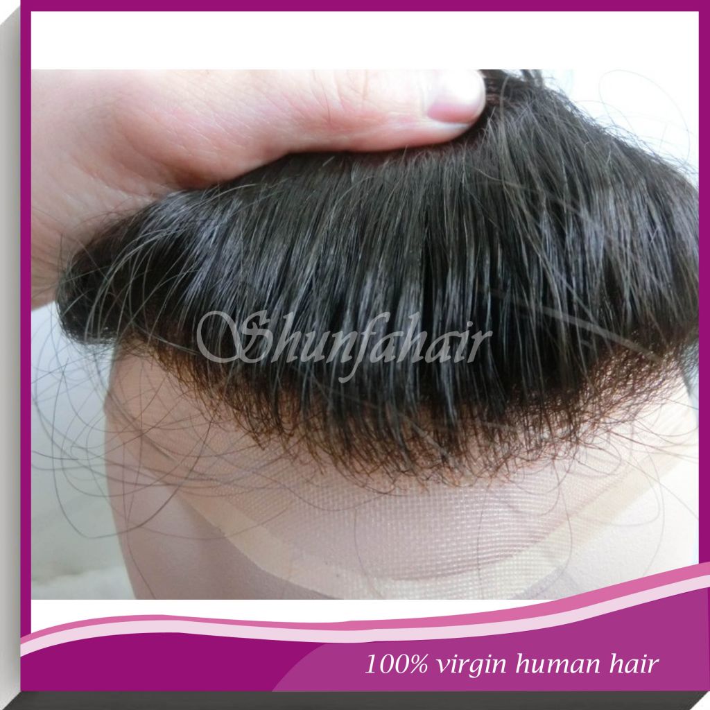 100% human hair toupee for men