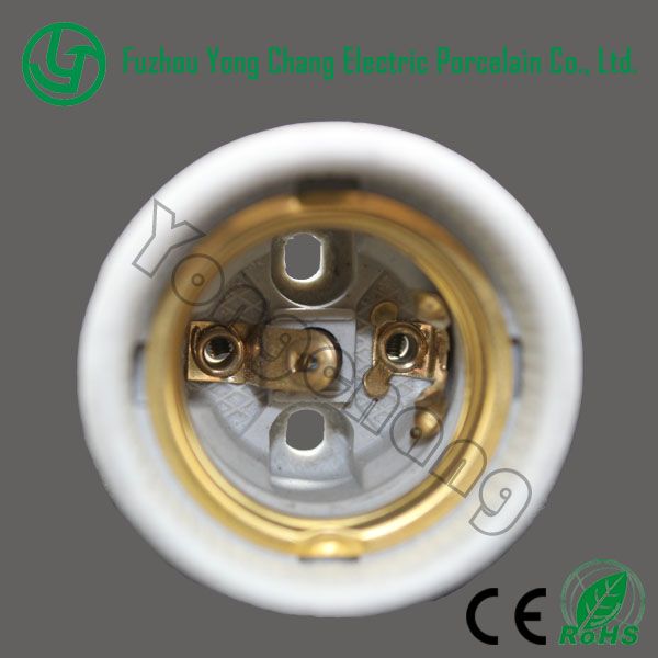 CE approved ceramic lamp holder E27 F519 electric bulb holder