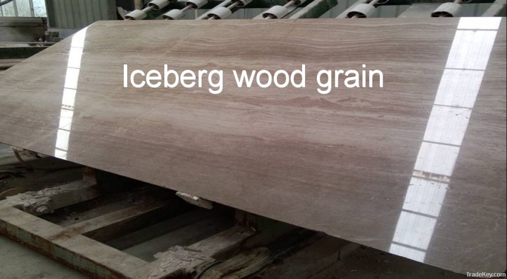 Marble slabs, Iceberg wood grain, Unique to the mine, 1st grade & best pr