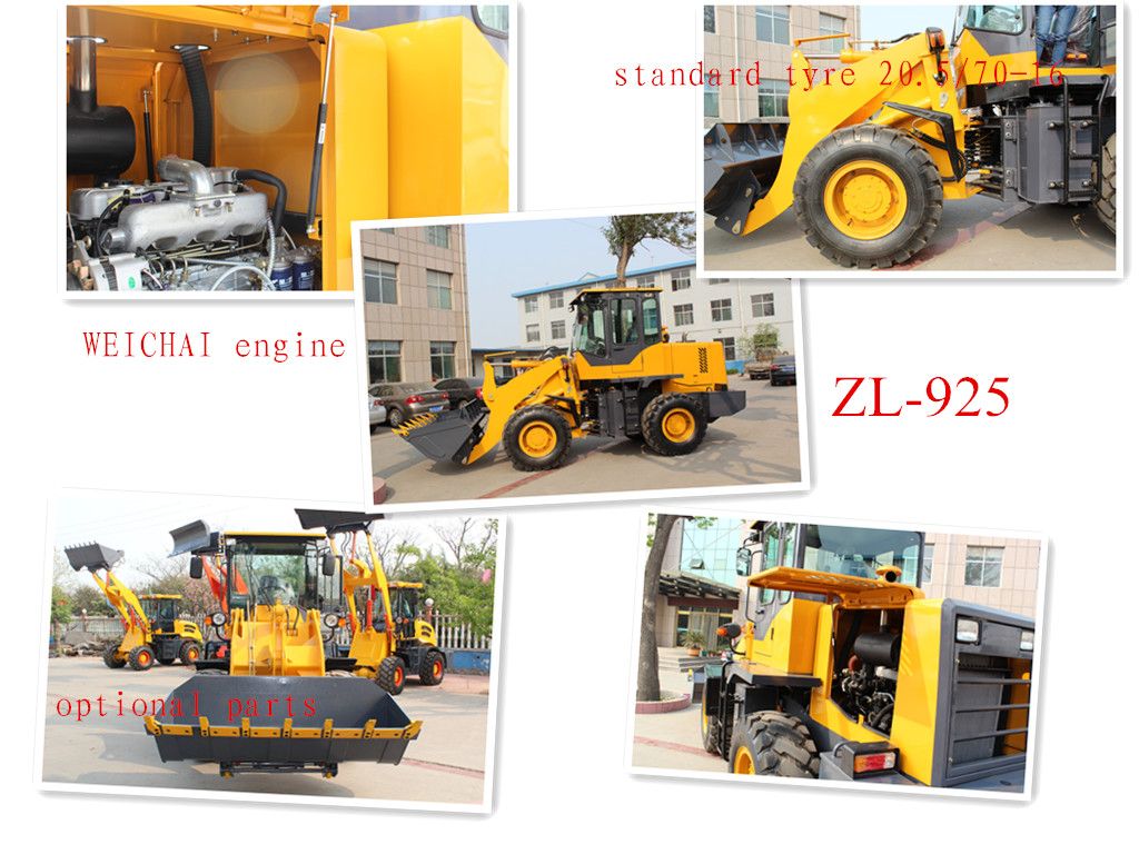 2.5ton  front wheel loader for sale with CE 