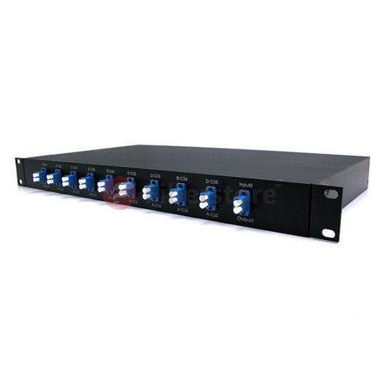 4 Channels CWDM add/drop OADM Bi-Directional Duplex Fiber 1RU 19'' Rack Mount