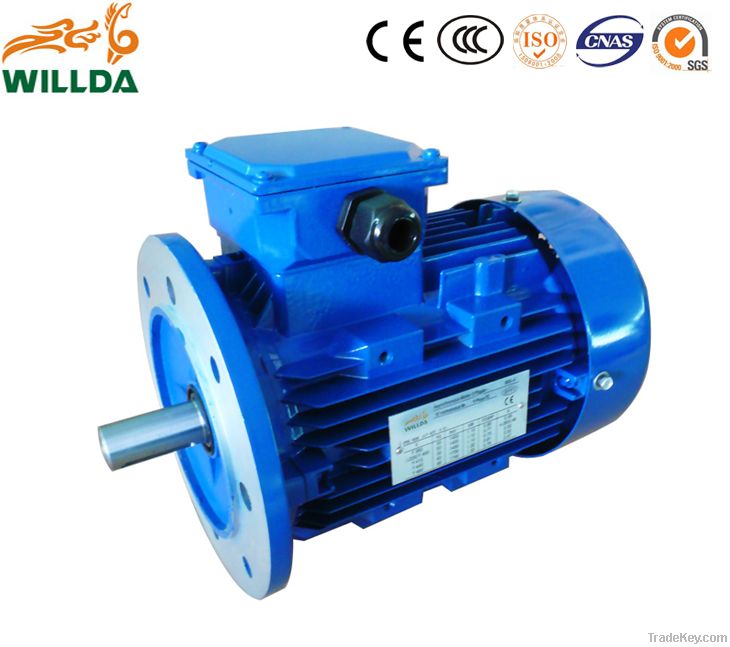 Aluminum Housing Three Phase Electric Motor 1.1KW 1.5HP