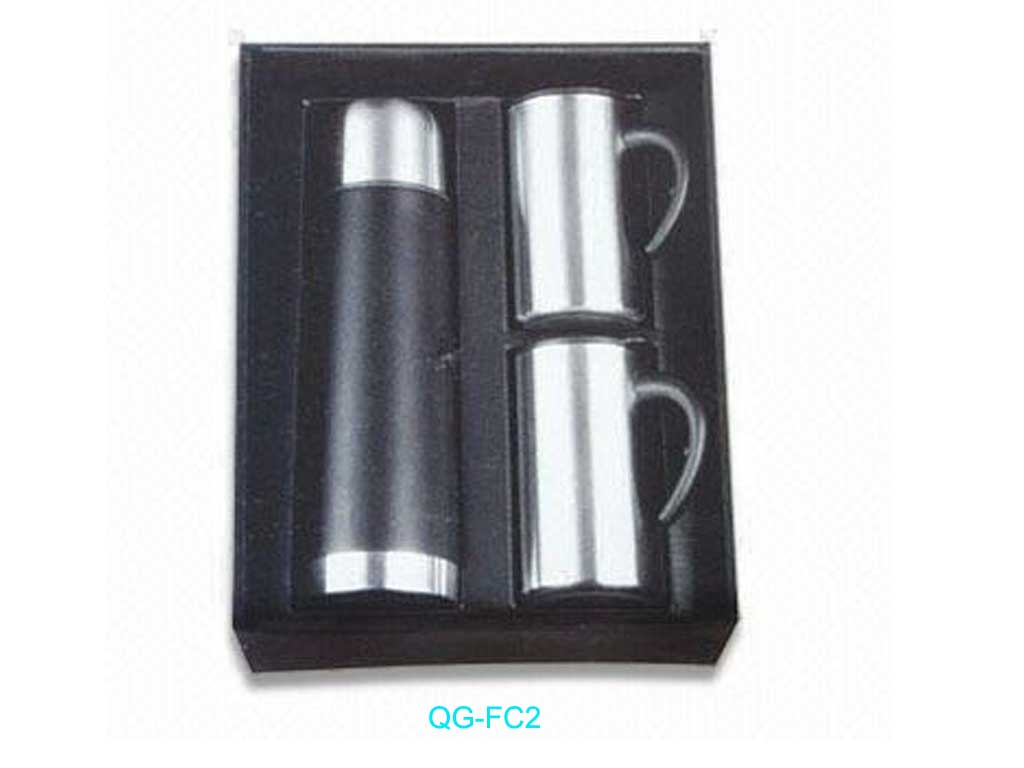 QG-FC-2   2 cups thermos flask gift set