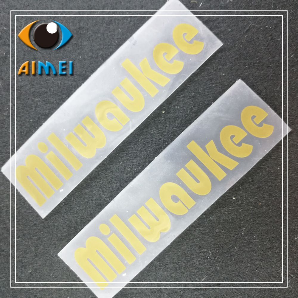 custom clothing Thermal transfer rubber labels for T-shirt washable label press on fabric heat transfer silicone tags