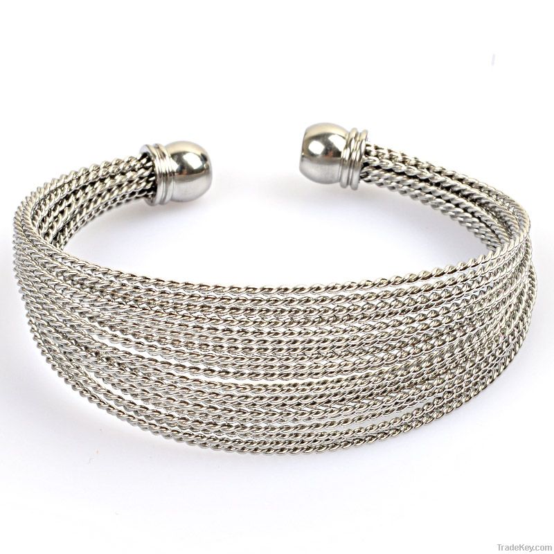 china wholesale supplier fashion jewelry accessory cuff wire bracelet