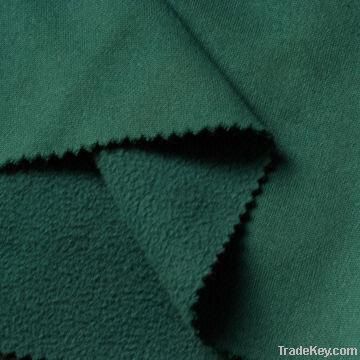 Interlock fleece fabric for garments