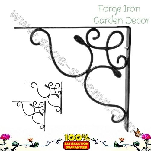 Iron scroll shelf bracket