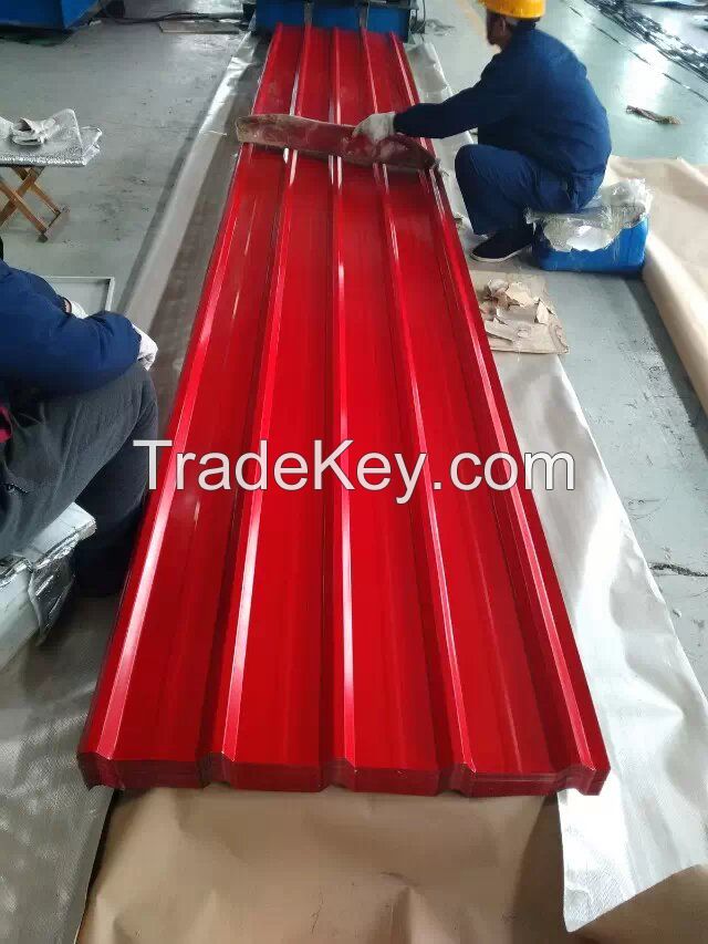 thickness 0.2mm 0.15mm pre-painted galvanized roofing sheets/PPGI PPGL corrugated roofing tile