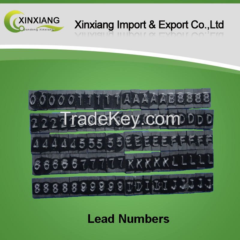 X-Ray Lead number&amp;letter(plastic and magnetic)