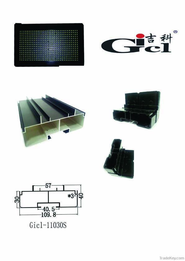 Patent right prove double side aluminum profile for display