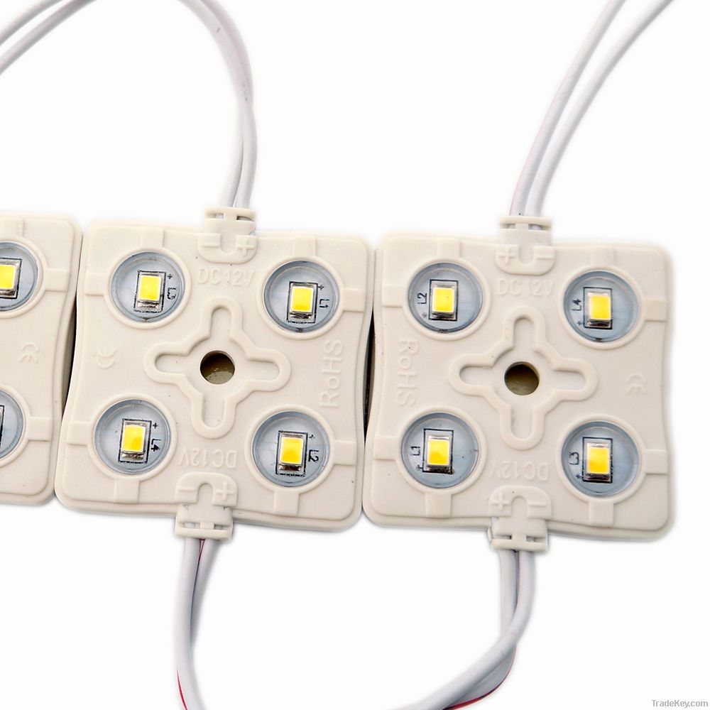 Pure White 4 x 2835 SMD LED Injection Module Light with 3-year Warrant