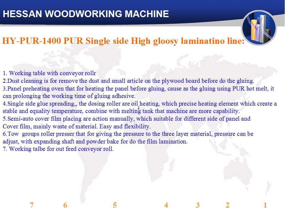 High gloss laminate machine