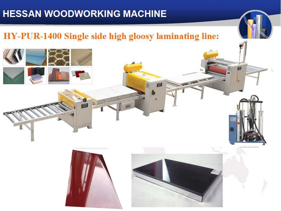 High gloss laminate machine