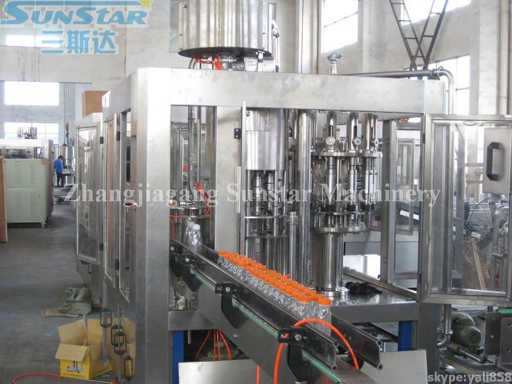 Automatic Juice Drink Rinser Filler Capper Unit