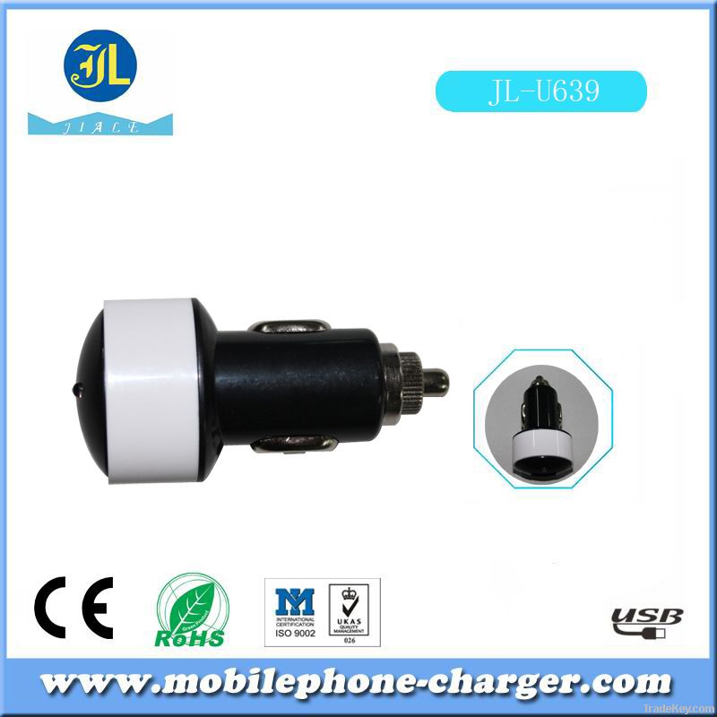 2014 promotion CAR battery charger with usb  for consumer electronic