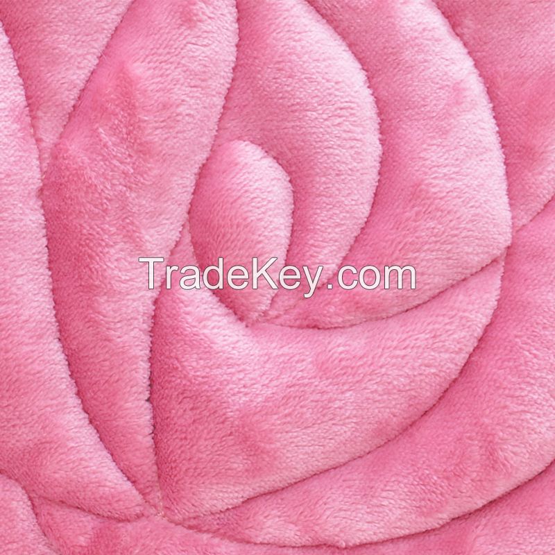 Rose shape seat cushion flannel for sofa or chair