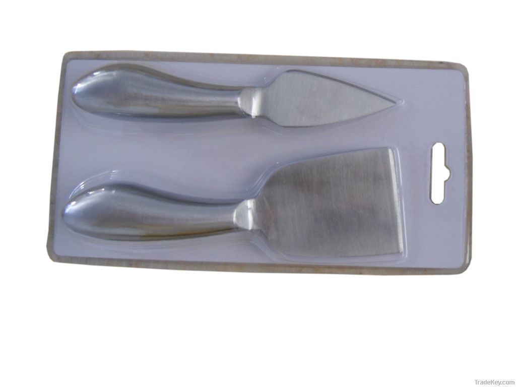 2pcs hollow handle cheese knife set, cheese slicer