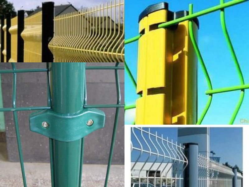 Welded PVC coated Metal Fence Panel / 3 D Fence / Security Triangle Fencing Net