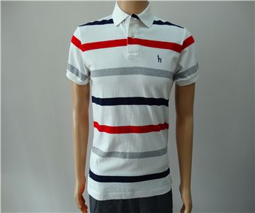 latest fashion man polo shirt,Striped Polo Shirt