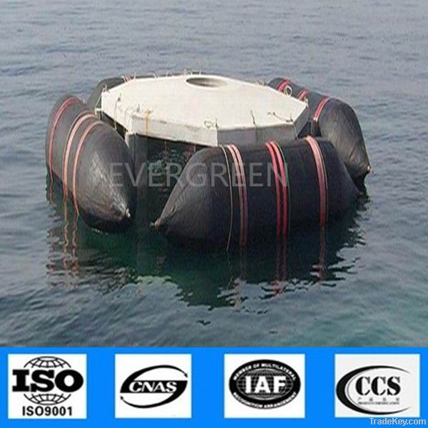 floating pneumatic ship launching/inflatable marine rubber airbags