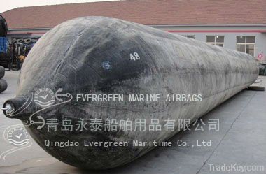 ISO 14409 certificated natural rubber ship launching airbags for boats