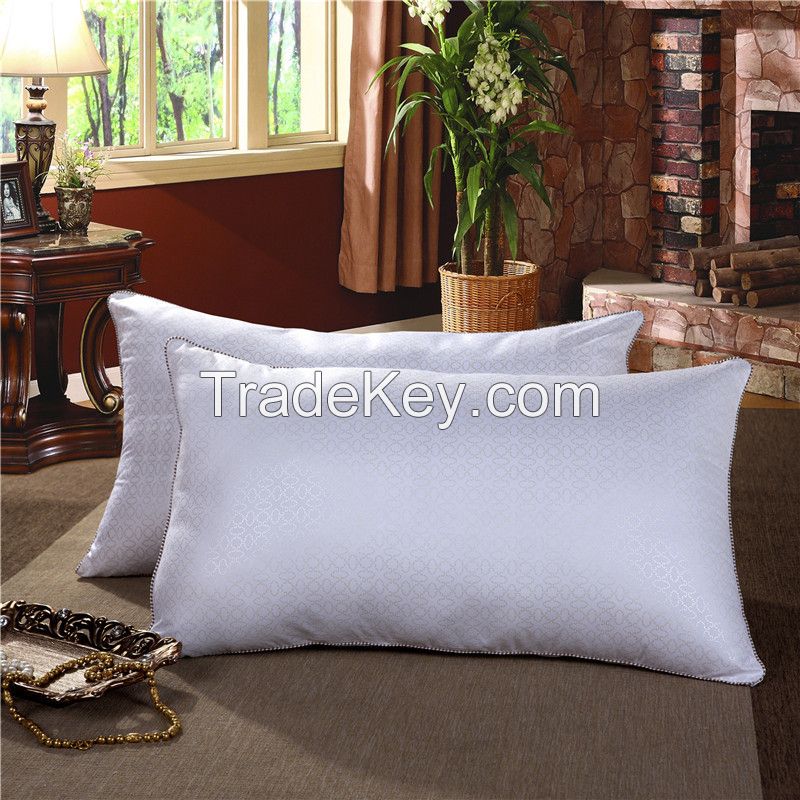 Hotel or Home Use Satin Jacquard Cotton Pillow Insert