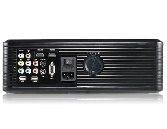 Black CL720 HD 1080P LED Projector Home Theater