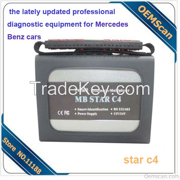 Powerful Professional Car Scanner Mb star C4 for Mercedes Trucks and Cars with Software 2014.09 Xentry