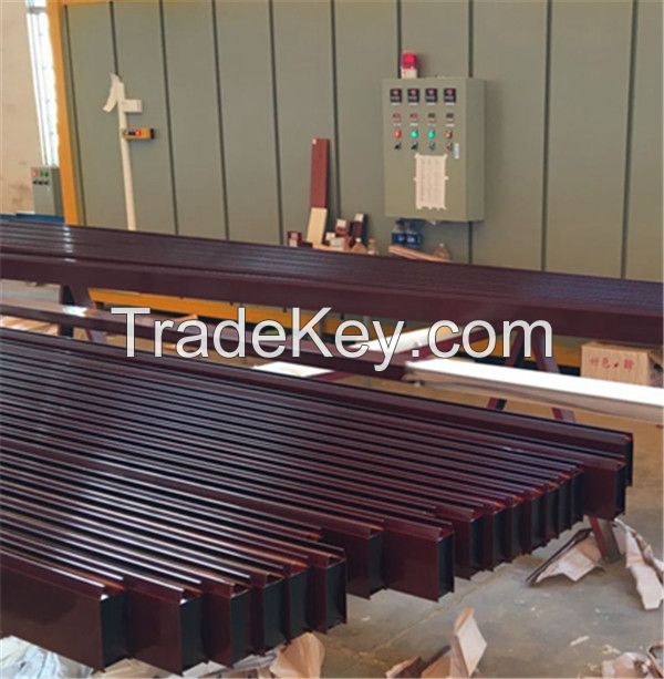 wood effect macine for aluminum profile surface finishing