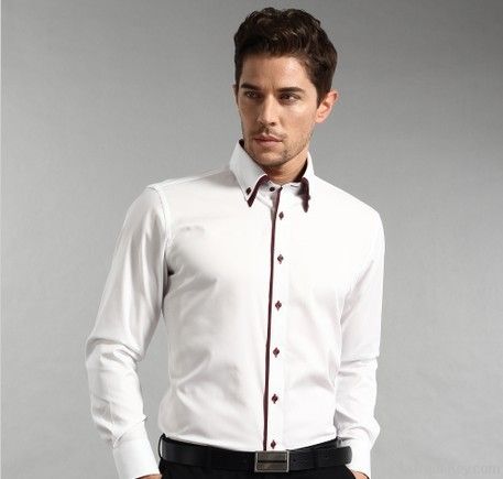 latest style model man shirt 2014 wholesale china, men&#039;s dress shirts with 100% cotton high quality