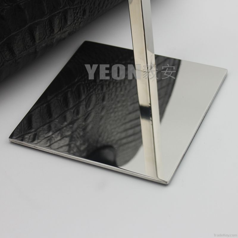 YEON wholesale stainless steel polish handbag display stand rack