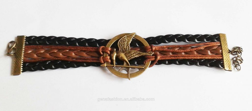 NEW VINTAGE STATEMENT LEATHER BRACELET FASHION JEWELRY ACCESSORY