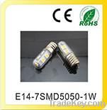 E14 1W LED Mini Lights Bulb Energy Saving SMD5050 Led Corn Candle Lamp