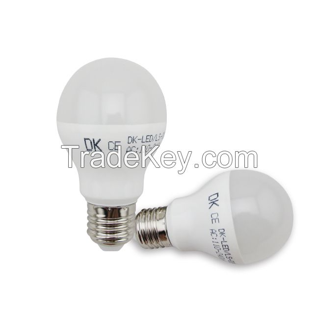 Aluminum+PC LED bulb 5/7/9W A60 bulb with IC driver