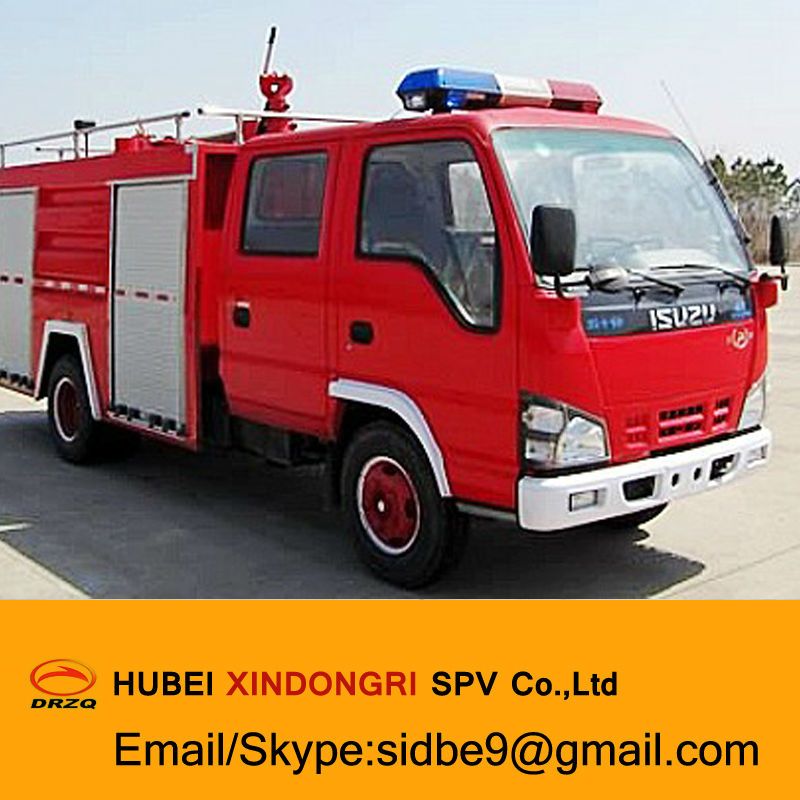 sinotruk 4*2 dry powder /water/foam tank fire truck