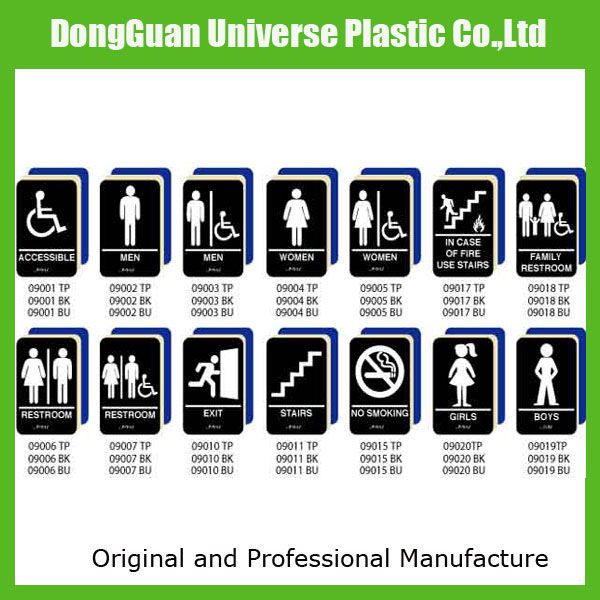 Wholesale Toilet Plastic Sign