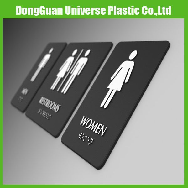 customize Braille Signage female toilet sign