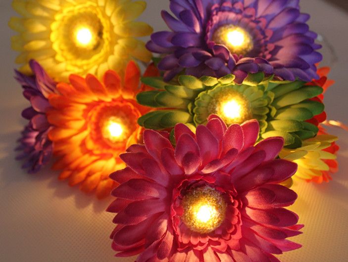 summer series flowers string light