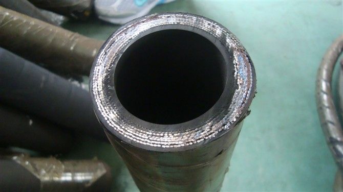 SAE/DIN high pressure spiral hydraulic rubber hose for oil, gas