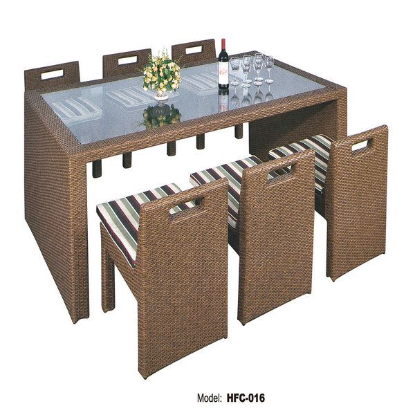 rattan & wicker outdoor table sets garden furniture