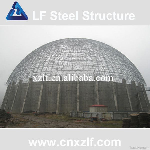 Steel Space Frame Arched Coal Stora