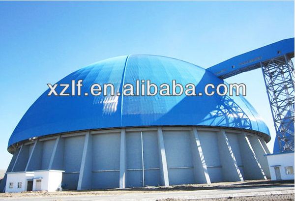 Steel Space Frame Arched Coal Stora