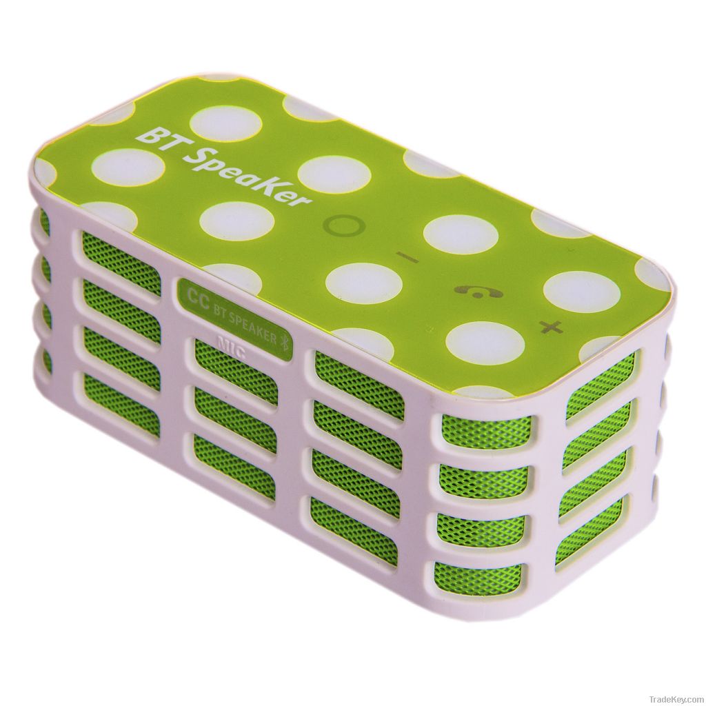 Micro sd card slot BQB wireless bluetooth portable mini speaker