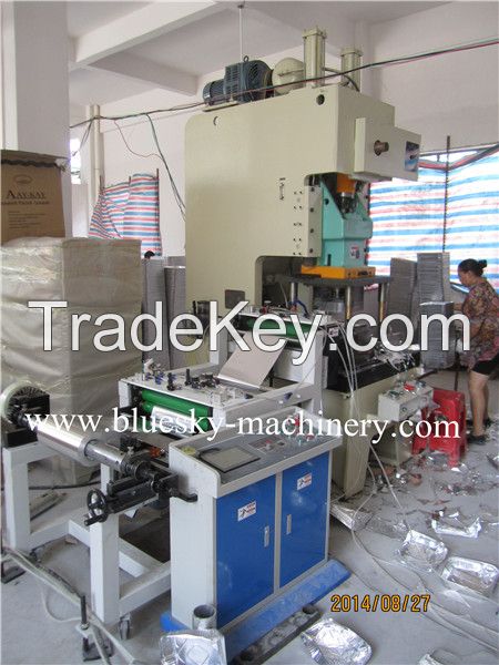 Semi auto aluminum foil container machine 45T