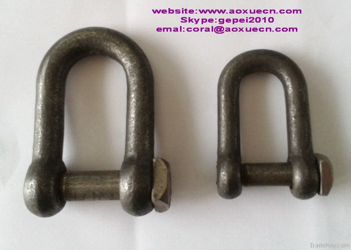 Various adjustable chain shackles, d and bow shackles