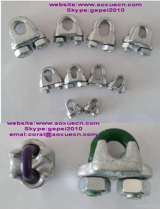 hot sale wire rope clips, crane rigging clips, fastener cable clips