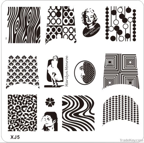 2014 hot nail art stamping plate